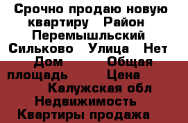 Срочно продаю новую квартиру › Район ­ Перемышльский. Сильково › Улица ­ Нет › Дом ­ 121 › Общая площадь ­ 41 › Цена ­ 660 000 - Калужская обл. Недвижимость » Квартиры продажа   